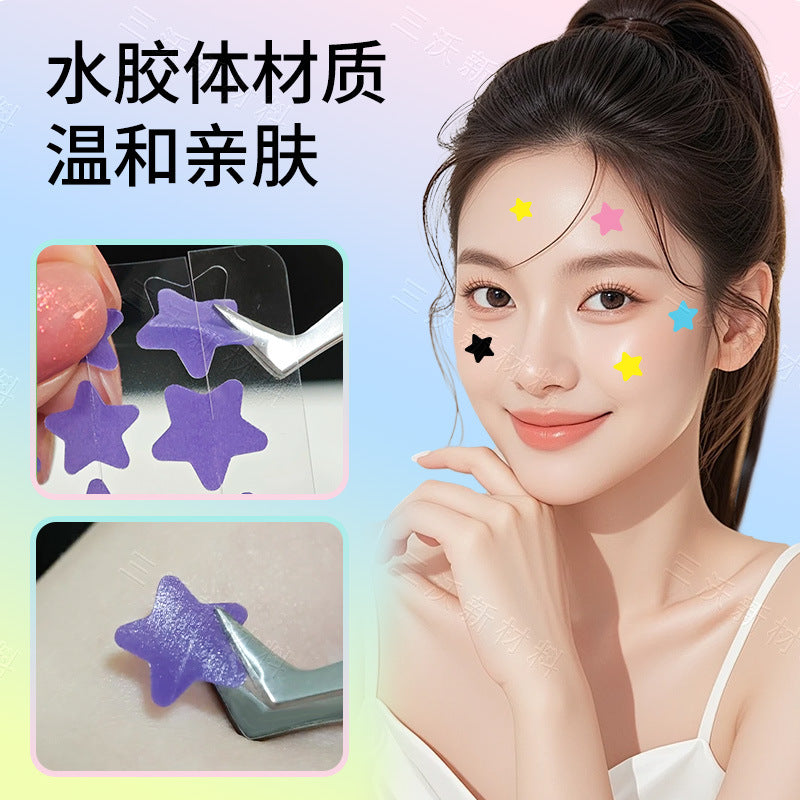 星星爱心胶体敷料贴薄款旅行隔离痘痘贴