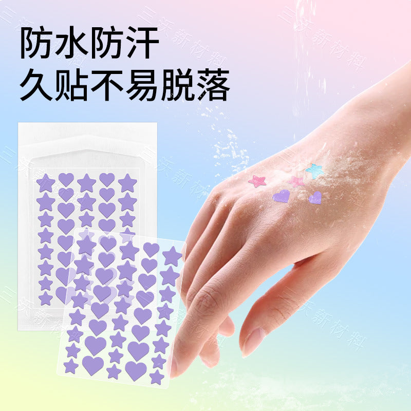 星星爱心胶体敷料贴薄款旅行隔离痘痘贴